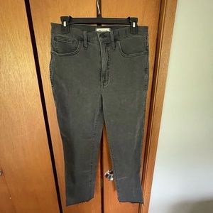 Madewell Stovepipe faded black jeans